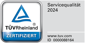 Weirather GmbH ist von TÜV Rheinland zertifiziert Bild mit Zertifikat von TÜV-Rheinland